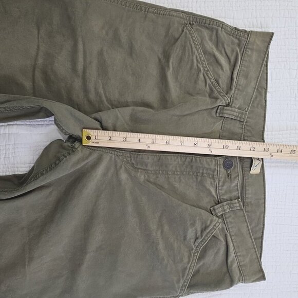 Blue Mountain Canvas Relaxed Fit 5 Pocket Pants Army Green Straight Leg EUC - Picture 5 of 14
